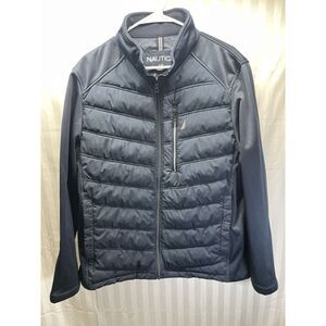 Nautica Jacket Quilted Water/Wind Resistant Stretch Size Large‎ Winter